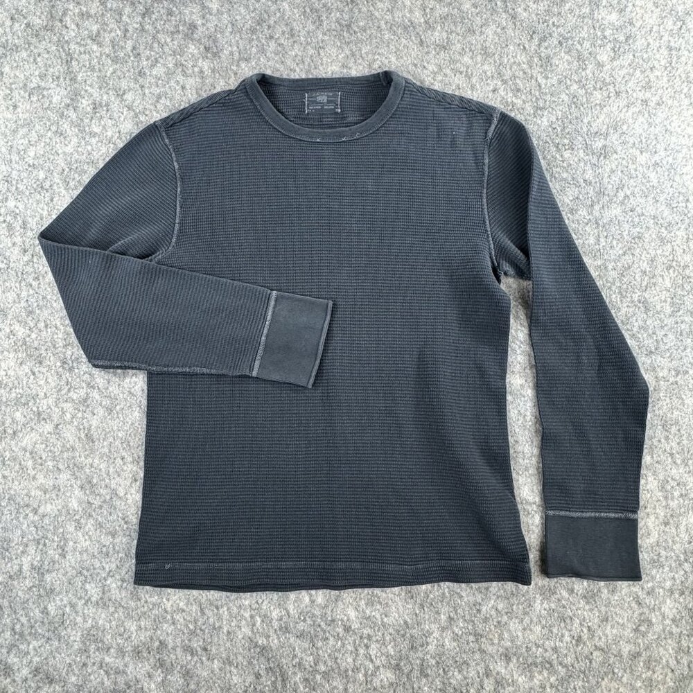 J Crew Mens Vintage Thermal Shirt Gray Oarsman Sz S/M?
